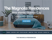 Tablet Screenshot of magnoliaresidencestowers.com